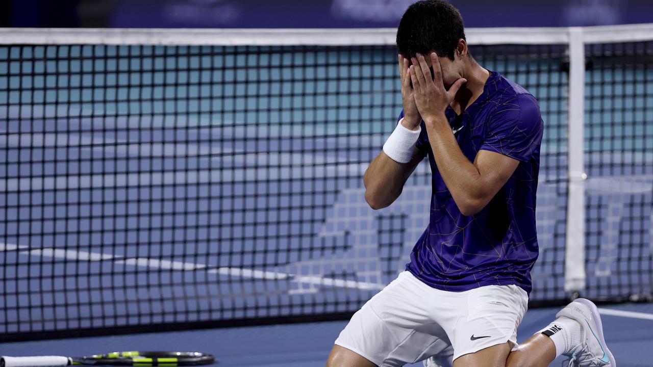 Carlos Alcaraz is something special. (Photo by Matthew Stockman/Getty Images)