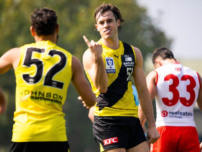 Aussie Johnson could be one of Cheltenham's VFL guns back. Picture: Richmond FC