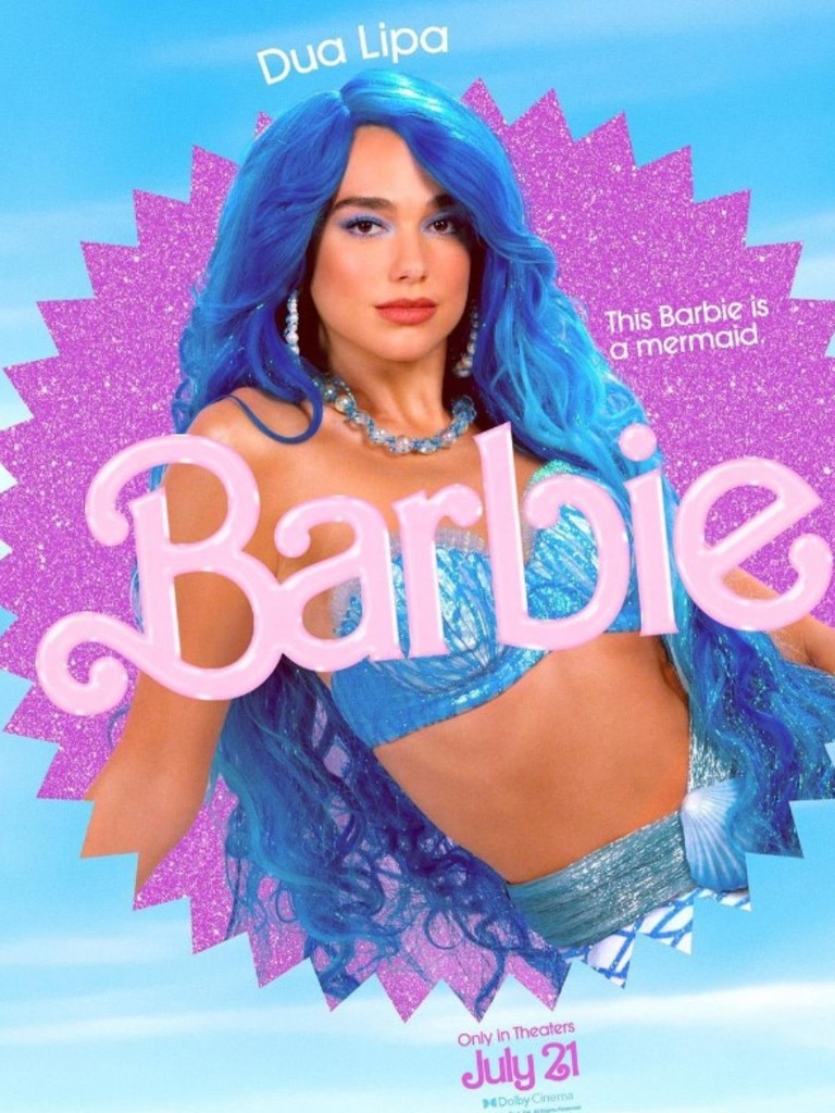 Dua Lipa stars as a mermaid in the new Barbie live-action movie.