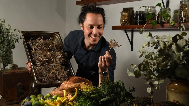 Chef Kane Pollard at his Tea Tree Gully cafe Topiary Picture: Tricia Watkinson