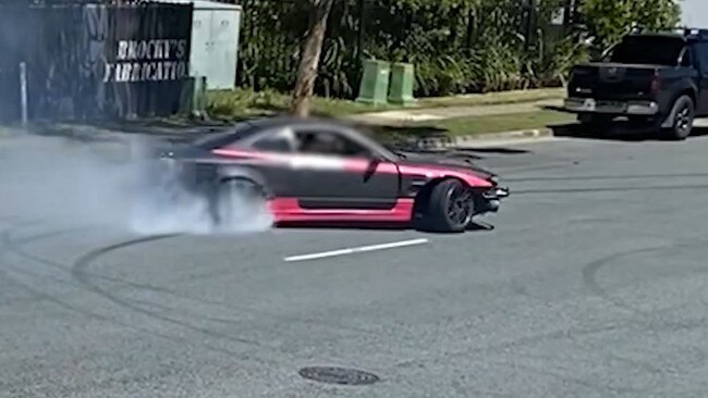 A man has been charged and had his car seized after allegedly performing multiple burnouts in an industrial area at Caloundra over the weekend. Picture: QPS