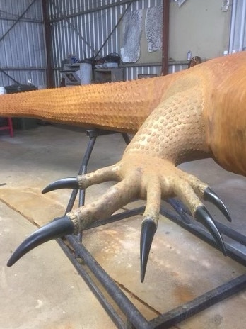 Steve Langton giant lizard.