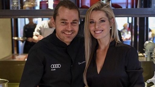 Shannon Bennett with former partner, actor Madeleine West in 2016. Picture: Instagram