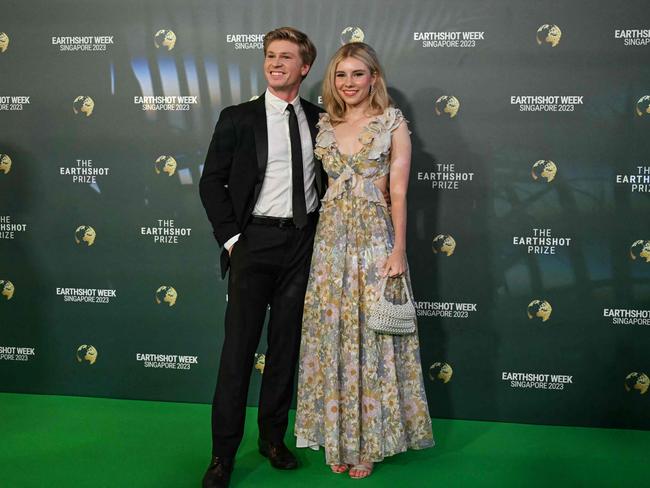 The Aussie star brought his girlfriend as his date. Picture: Mohd Rasfan/AFP