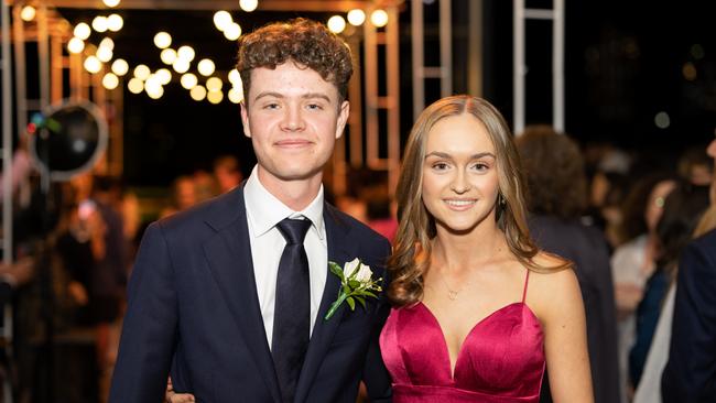 Max Dewhurst and Makenzie Newton at the year 12 St Hilda formal. Photo: Celeste Humphrey