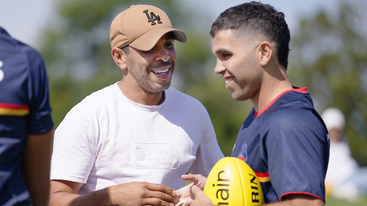 Betts with former teammate Tyson Stengle. (AAP Image/Michael Dodge)