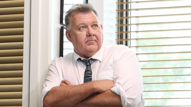 Craig Kelly in his Parliament House office on Tuesday. Picture: Gary Ramage