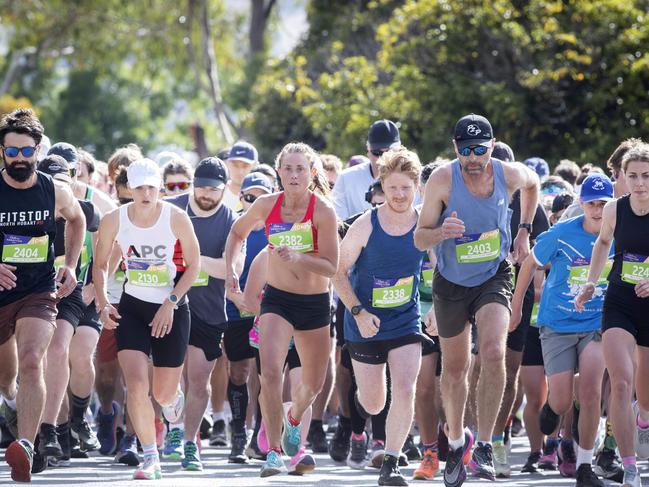 Cadbury Marathon 10km start. Picture: Chris Kidd