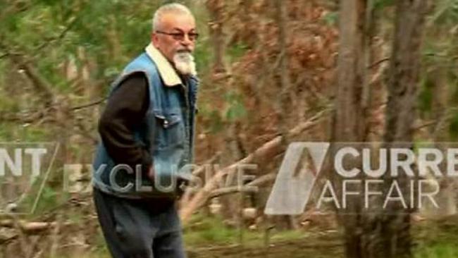 Vasko Ristevski, recently seen in bushland close to where Karen Ristevski’s body was found. Picture: Channel 9