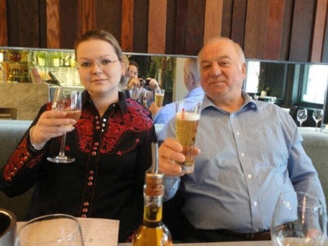 Yulia Skripal with her father Sergei, before the pair were poisoned in a nerve agent attack. Picture: Supplied