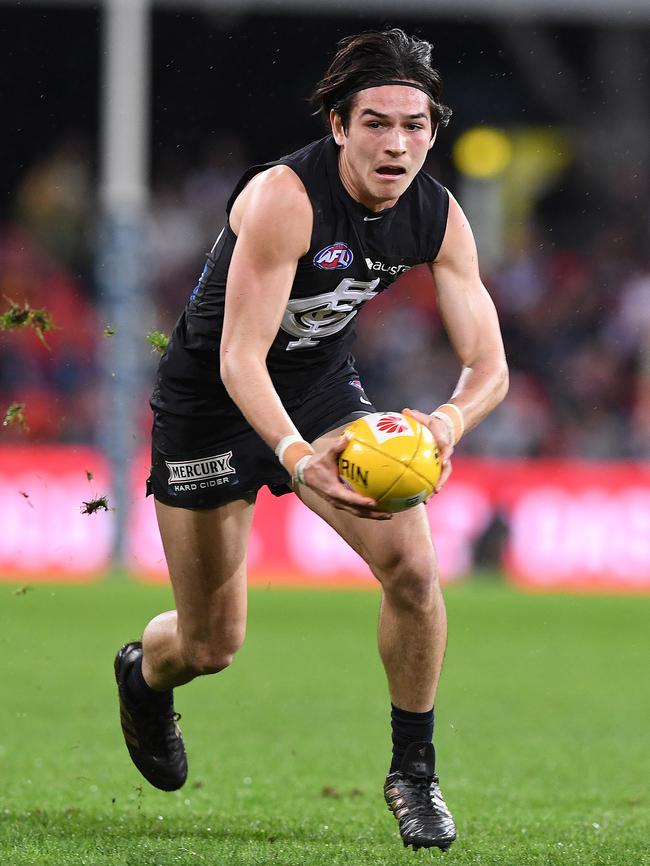 Zac Fisher played 10 senior games for WAFL club Perth last year before being picked up at No.27 in last year’s draft. Picture: AAP