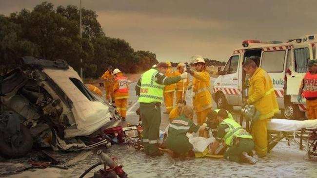 Australian climber Jason Bernard Kennison was told he may never walk again following a crash in 2006. Picture: 7 News