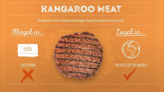 California’s ban on kangaroo products has been a hugely controversial affair. Picture: pokies.net.au