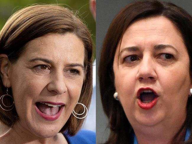 Composite image of Deb Frecklington and Annastacia Palaszczuk for thumbnail