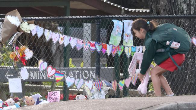 A student at Russell Island State School. Picture: Steve Pohlner