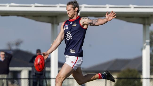 SFNL: Tyrone Vickery in action for Springvale Districts. Picture: Valeriu Campan