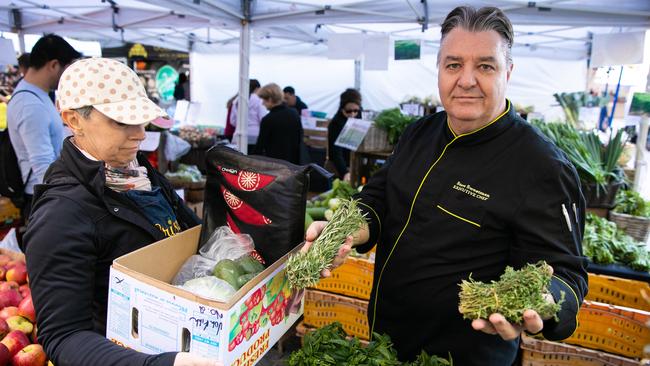 Westin Chef Steve Sweetman at Brisbane City Markets.