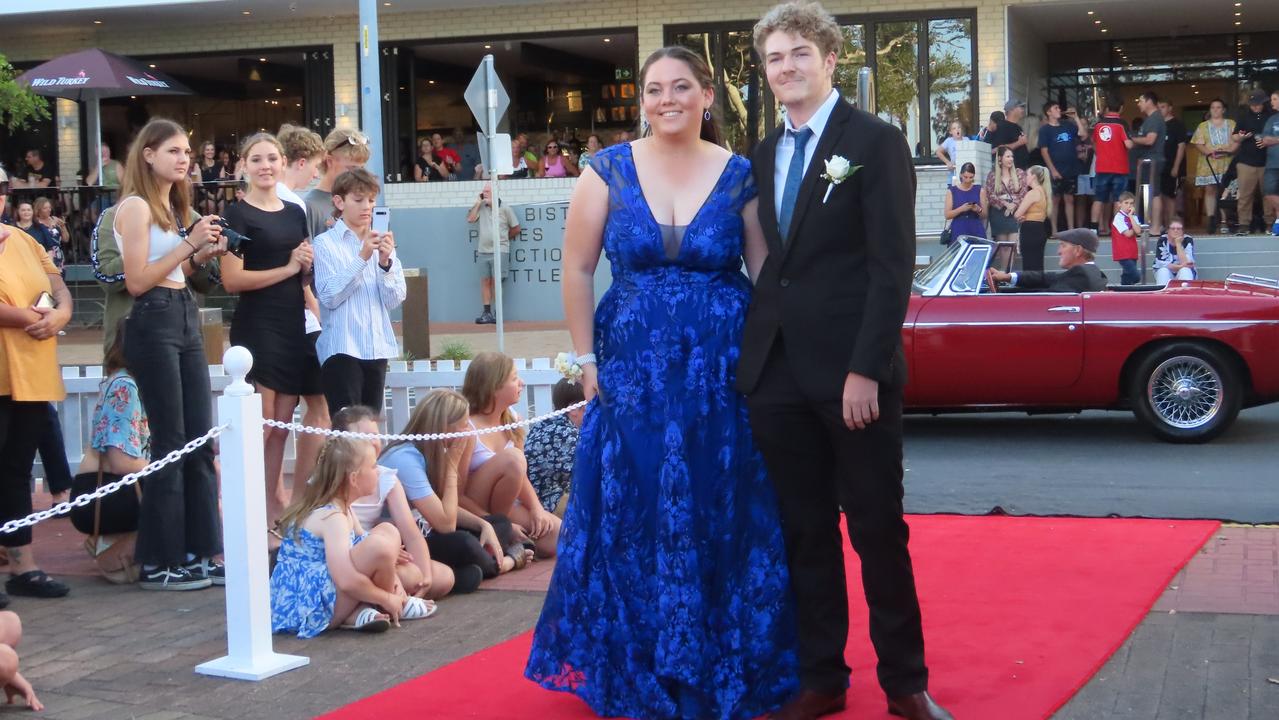 Students from Urangan State High School celebrating their formal.