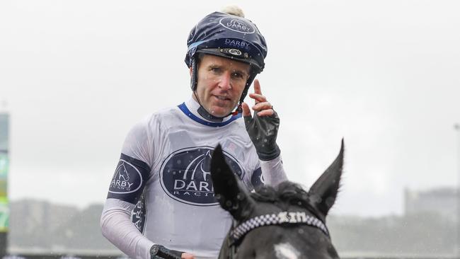 Tommy Berry rides debutant Junqueira at Hawkesbury on Tuesday. Picture: Getty Image