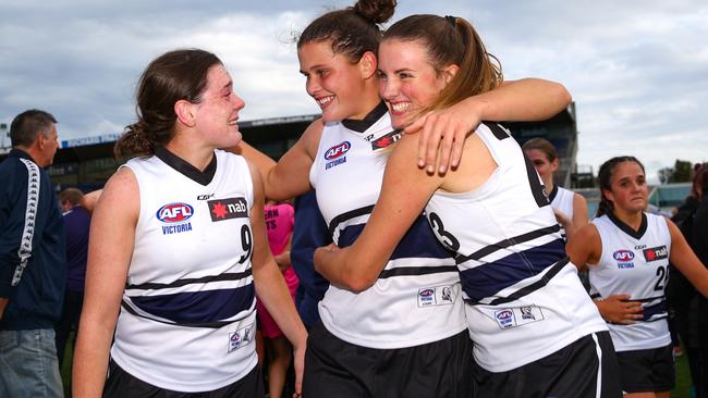 Maeve Chaplin hopes to follow Nell Morris-Dalton and Gabby Newton into the AFLW. Picture: Luke Hemer