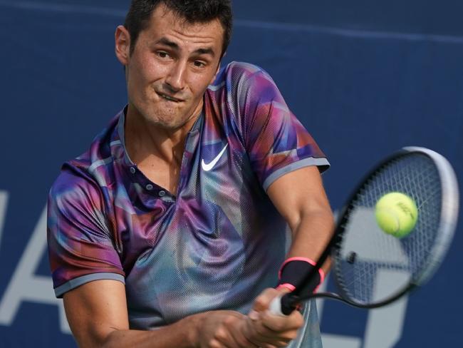 Bernard Tomic started well but xouldn’t maintain the momentum.