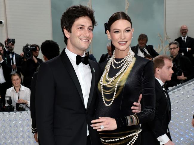Joshua Kushner and Karlie Kloss at the 2023 Met Gala. Picture: Jamie McCarthy/Getty Images
