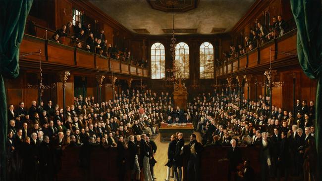 Sir George Hayter painting of the House of Commons, 1833.