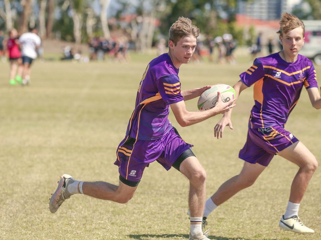 St Laurence's V St Josephs at the 2024 Gold Coast Titans All Schools Touch Football Picture: Glenn Campbell