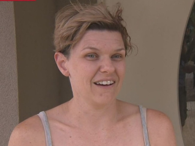 Perth mother-of-two Kristy Dunlop was attacked in her home in the city's east by an alleged burglar om Friday night. Picture: 9News