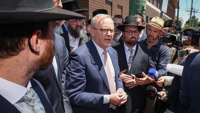 Even before the terrorist attack on the Adass Israel Synagogue, the broader electoral assessment of Albanese was that of a weak leader. Picture: David Caird