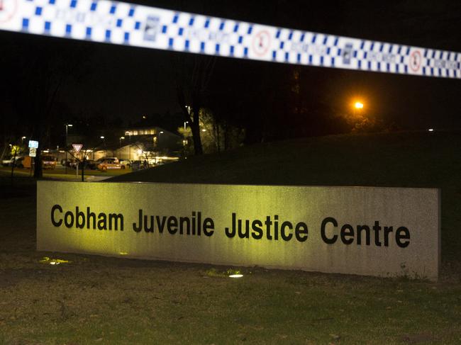 The teen went on his violent rampage inside Werrington’s Cobham Juvenile Justice Centre.