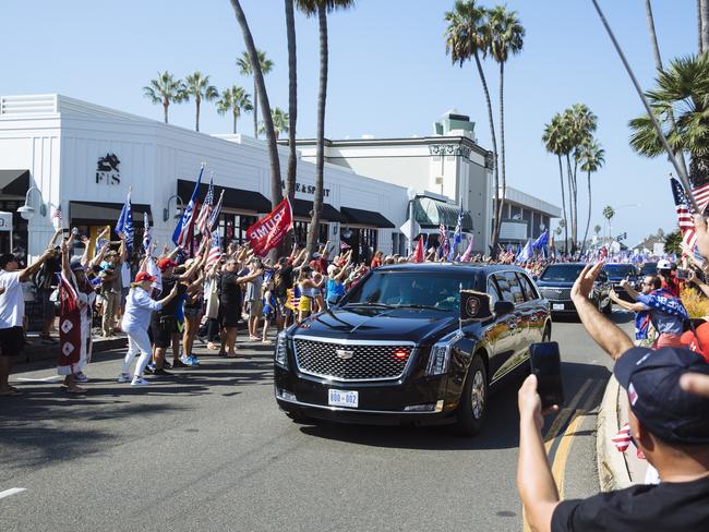 Donald Trump’s ‘rock festival’ in Orange County. Picture: Angus Mordant for News Corp Australia