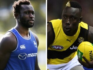 Richmond young gun Mabior Chol sasy fellow Sudanese AFL footballer Majak Daw has helped him on his path.