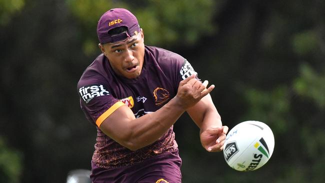 Broncos young gun Tesi Niu is in high demand. Picture: Darren England/AAP