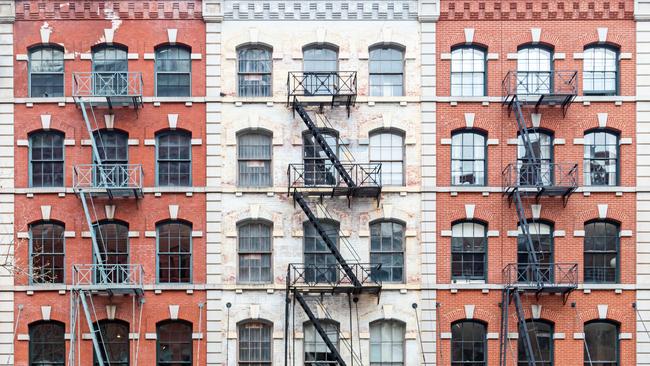 Duane Street in the Tribeca neighborhood of New York City.