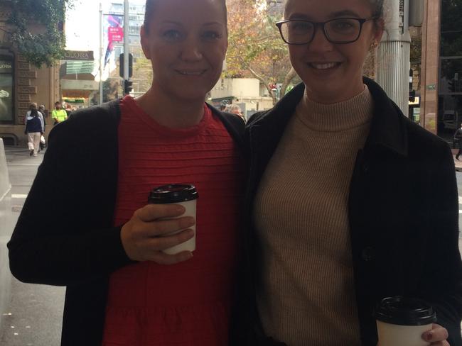 Danielle Bergin, left, and Lisa Dunlop said they love the Sydney store.