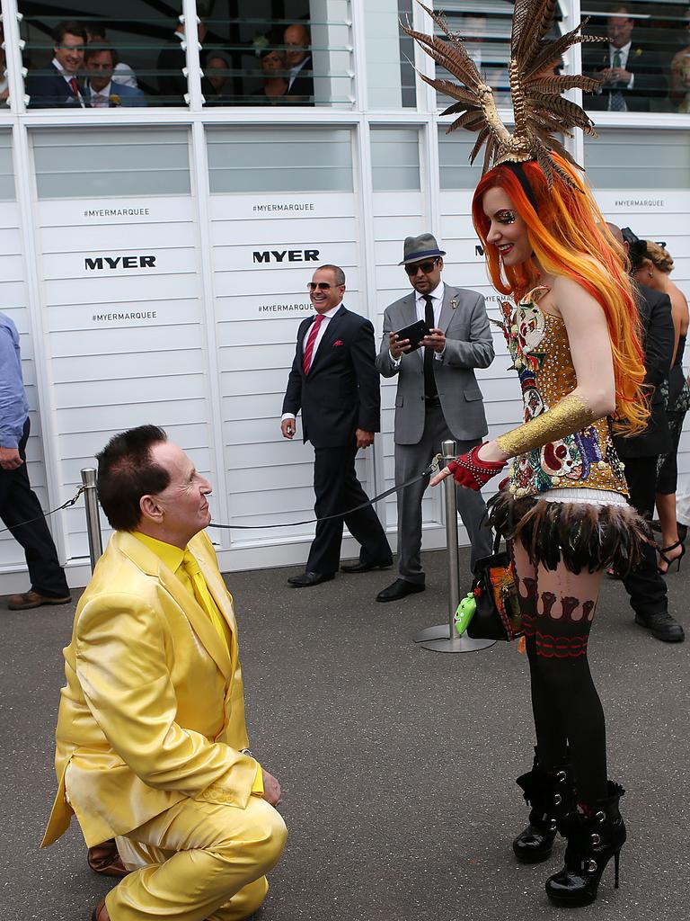 The couple at the Melbourne Cup. Picture: Julie Kiriacoudis