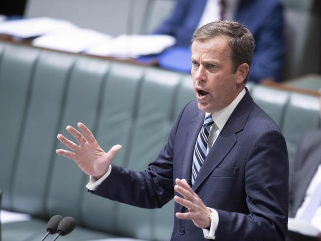 Federal Education Minister Dan Tehan has requested all states and territories submit plans for restarting international student arrivals. Picture: Gary Ramage