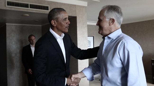 The swap deal dates back to Malcolm Turnbull and Barack Obama’s leaderships. Picture: Supplied