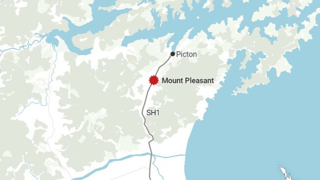 The location of the deadly crash. Picture: OpenStreetMap/NZ Herald