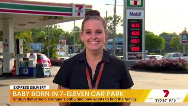 Shop worker delivers baby in car park (Channel 7)