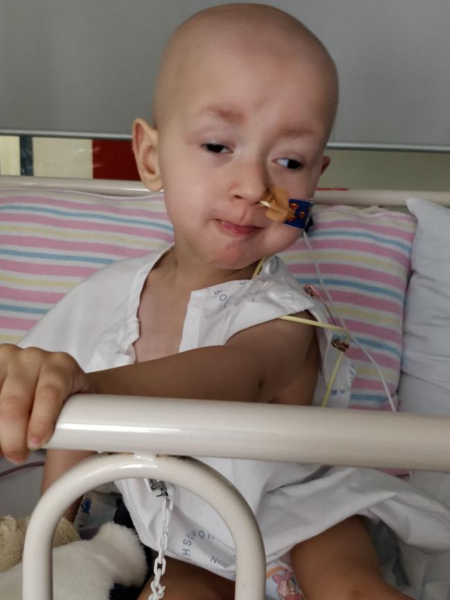 Kristian Kozul was diagnosed with a type of brain cancer at one year of age. Picture: Supplied