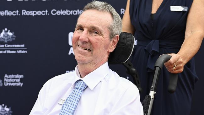 Neale Daniher arrives at the 2025 Australian of the Year Awards in Canberra. Picture: NewsWire / Martin Ollman