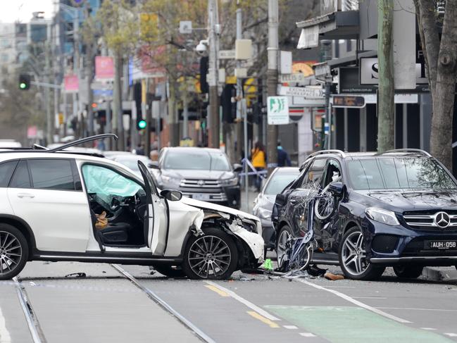 The tragic Chapel Street scene where Gitta was killed. Picture: Andrew Henshaw