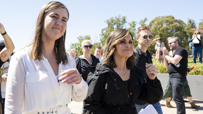 Lisa Wilkinson suggested Ms Plibersek would be in Ms Higgins’ corner. Picture: Jamila Toderas/Getty Images