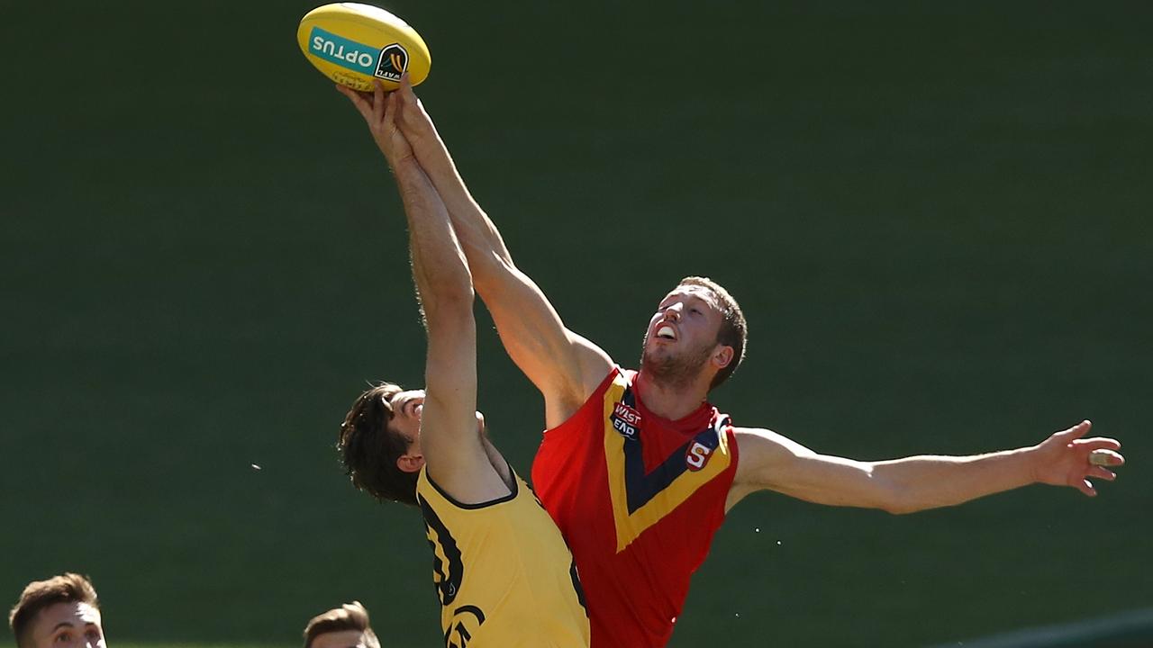 Michael Knoll in action for SA against WA, then the state teams last met in Perth in 2019. Picture: Paul Kane/Getty Images