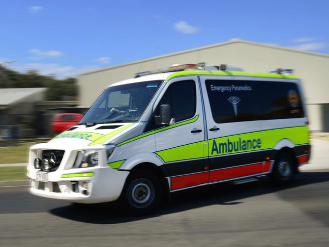 Woman in serious condition, road closed after Ipswich crash