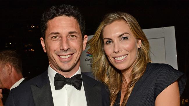 Ryan and Claire Stokes at opening VIP dinner for Longines Records Club, Broadbeach during the 2018 Gold Coast Commonwealth Games. Picture: Regina King