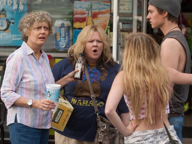 American bogan alert ... Susan Sarandon and Melissa McCarthy in new comedy Tammy.