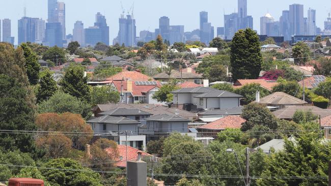 The median price of a home in metropolitan Melbourne is currently at $1.1 million. Picture: David Crosling